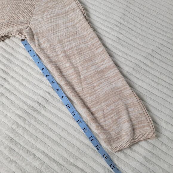 NWT Catherines Beige V-Neck Knit Sweater Women’s Plus Size 2X Soft Cotton Blend - Picture 4 of 10